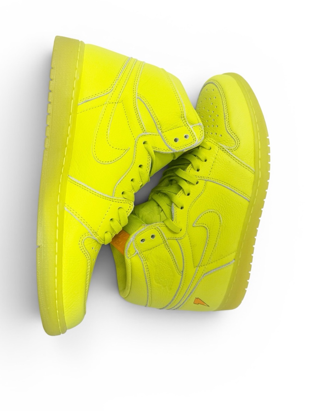 Air Jordan 1 Retro High OG Gatorade Lime G8RD 'Cyber' 2017 Men’s Size 13 New - Picture 5 of 12
